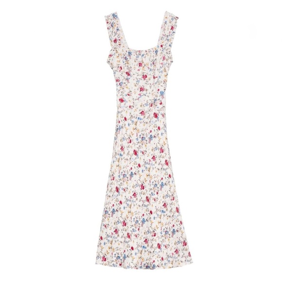 Doen Floral Sleeveless Dress in blanc NEW - Picture 3 of 10